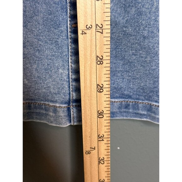 Frye Ladies Denim Mini Dress Size Large Light Wash Sleeveless XS NWT - Picture 5 of 12